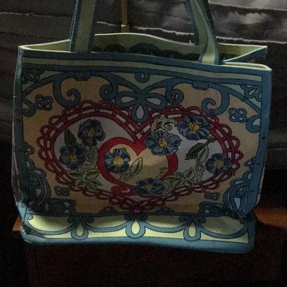 Brighton Red and Blue Transparent Love Tote - Picture 2 of 3